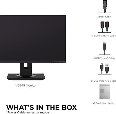 ViewSonic VG Monitor Designed for Surface with 60W USB-C, HDMI and DisplayPort