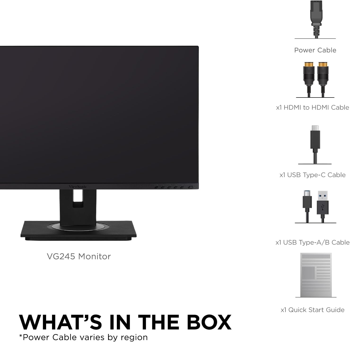 ViewSonic VG Monitor Designed for Surface with 60W USB-C, HDMI and DisplayPort