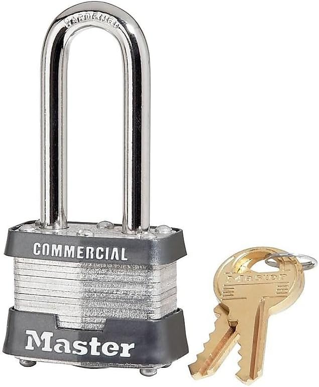 Master Lock Commercial 4-Pin Keyed Padlock, 1-9/16" (Pack of 4)