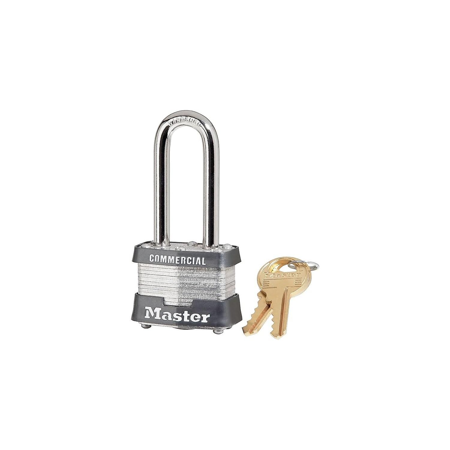 Master Lock Commercial 4-Pin Keyed Padlock, 1-9/16" (Pack of 4)