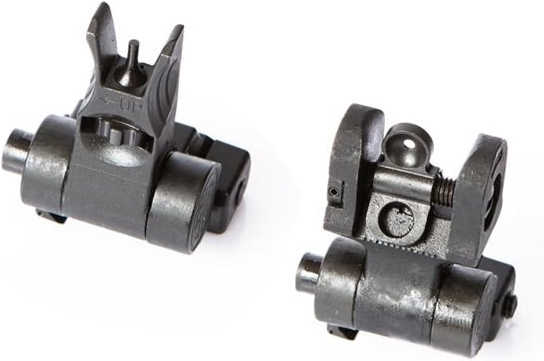 Sig Sauer Hunting Firearm Tread Front and Rear Sight Set, Adjustable Flip-Up Sights for Tread Pick Rail, Dual Aperture