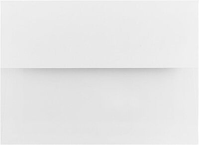 JAM PAPER Foil-Lined Invitation Envelopes - White with Foil Lining - 25/Pack