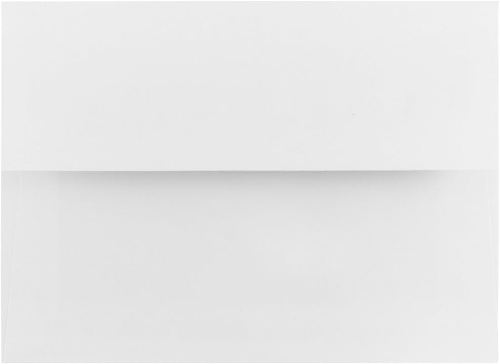 JAM PAPER Foil-Lined Invitation Envelopes - White with Foil Lining - 25/Pack