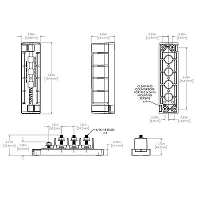 Blue Sea Systems MRBF High-Amp Fuse Blocks