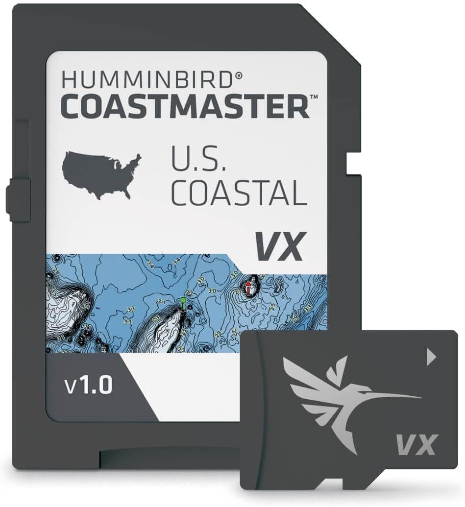 Humminbird CoastMaster U.S. Coastal V1 Map SD Card for Fish Finders Mapping