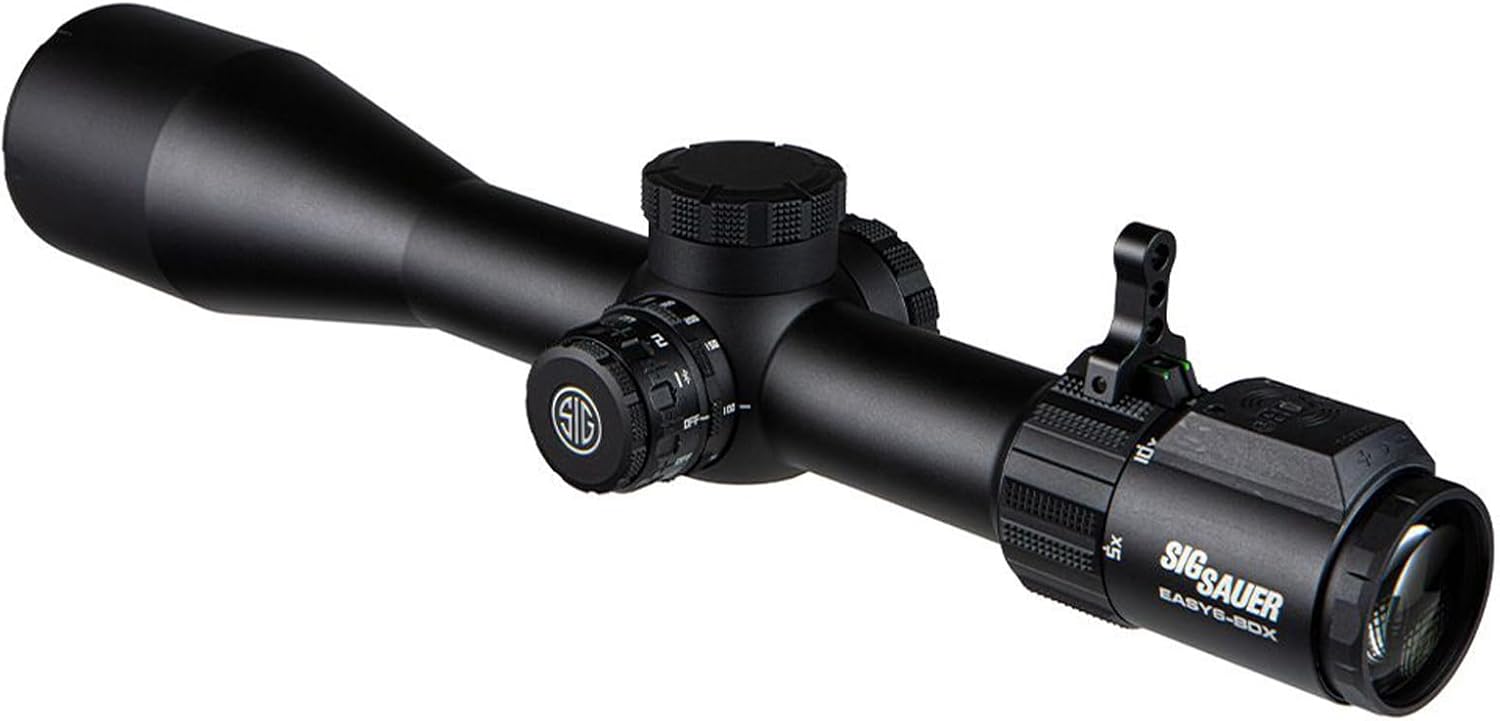 SIG SAUER EASY6-BDX Riflescope with Integrated BDX Ballistic Data Xchange | Compact Lightweight Waterproof Rifle Scope