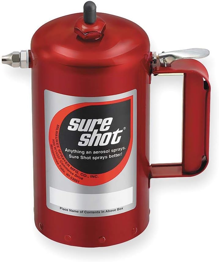 Sure Shot A1000R 1 Quart Enameled Steel Sprayer, Red