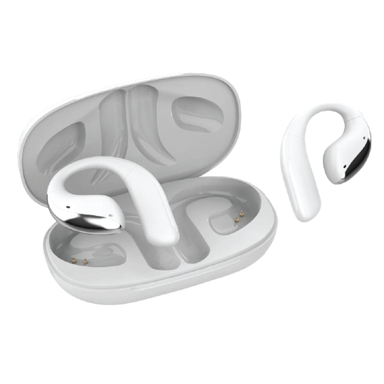 ADESSO Xtream T6 Open-Ear Bluetooth Earbuds with Touch Screen Charging Case