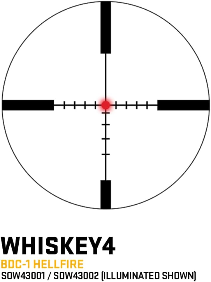 SIG SAUER WHISKEY4 Riflescope with Illuminated Hellfire Reticle