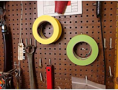 3M 301+ Yellow Masking/Painter's Tape - 96 mm (3 13/16 in) Width x 55 m Length - 64755 [PRICE is per ROLL]