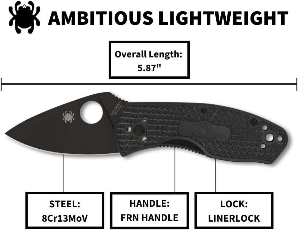 Spyderco Ambitious Lightweight Pocket Knife