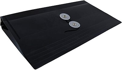 JAM PAPER Plastic Envelopes with Button & String Tie Closure - 12 Pack