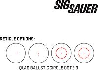 SIG SAUER ROMEO8T-AMR Red Dot Sight SOR8T101 | 1x40mm QBCD 2.0 MSAR Reticle | Ultra-Durable Waterproof Tactical Optic