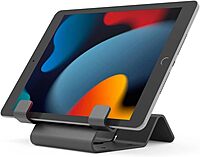 Universal Security Tablet Holder With Security Cable Lock and Plate, Black (CL12UTHBB)