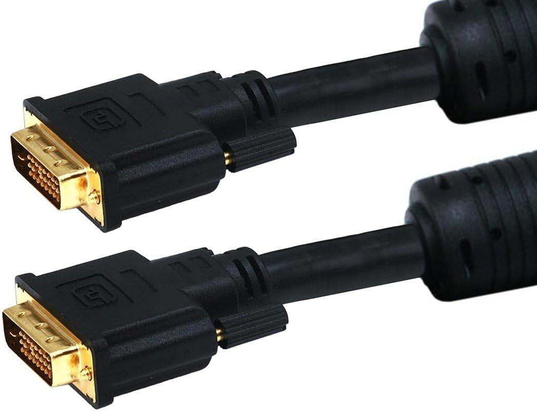 Monoprice 6ft 28AWG CL2 Dual Link DVI-D Cable - Black