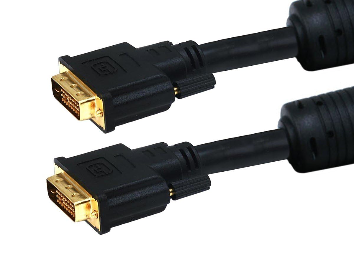 Monoprice 6ft 28AWG CL2 Dual Link DVI-D Cable - Black
