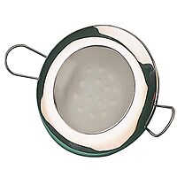 Sea-Dog LED Overhead Light 2-7/16" - Brushed Finish - 60 Lumens - Frosted Lens - Stamped 304 Stainless Steel