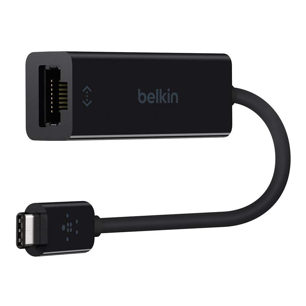 Belkin USB-C to Gigabit Ethernet Adapter (B2B145-BLK) - Black