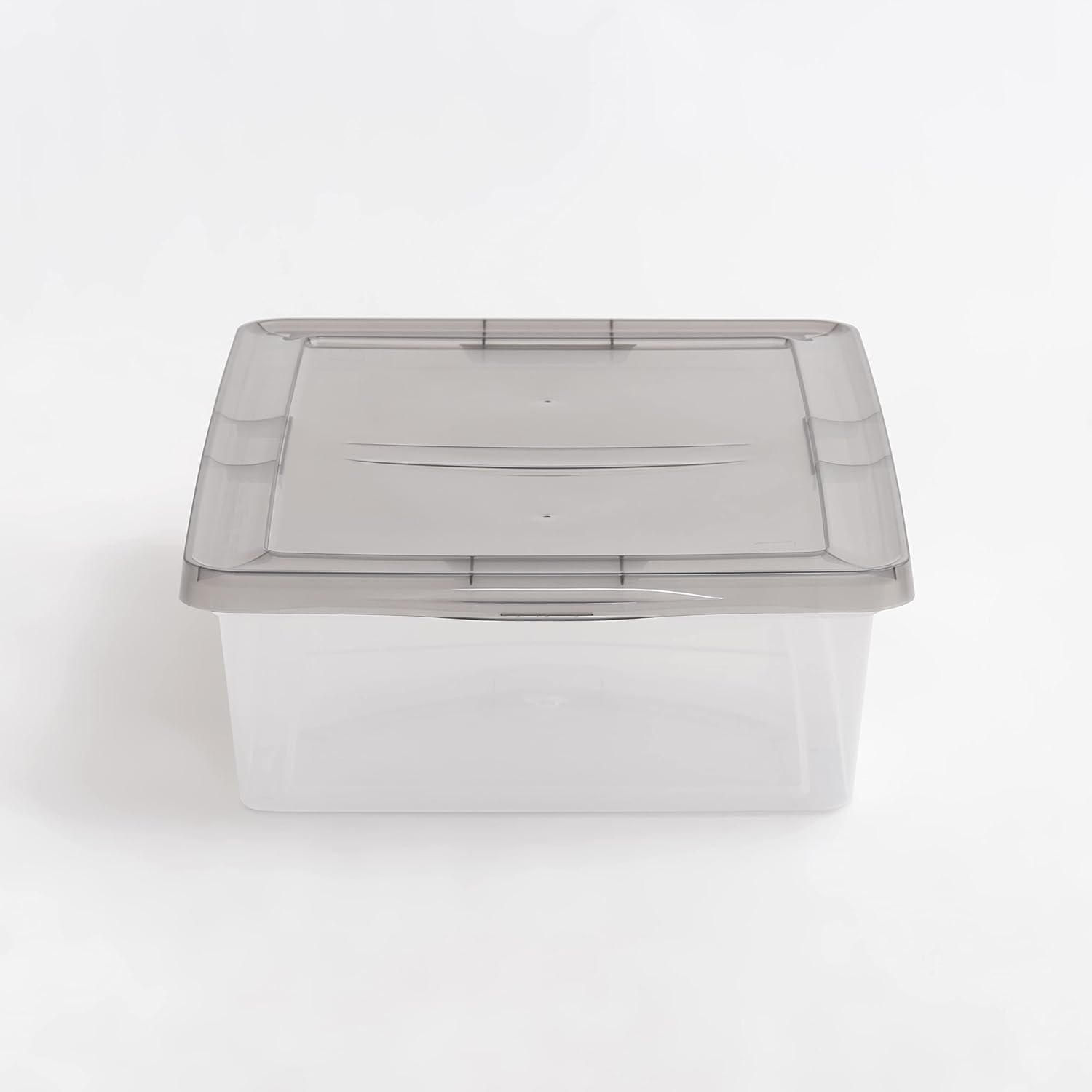 IRIS USA Plastic Storage Bin Tote Organizing Container with Latching Lid, Stackable and Nestable (28 Qt. - 6 Pack)