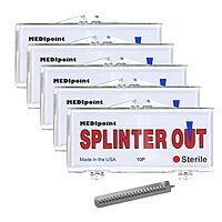 MEDIpoint Splinter-out, 10-Count Plastic Case (Pack of 5)