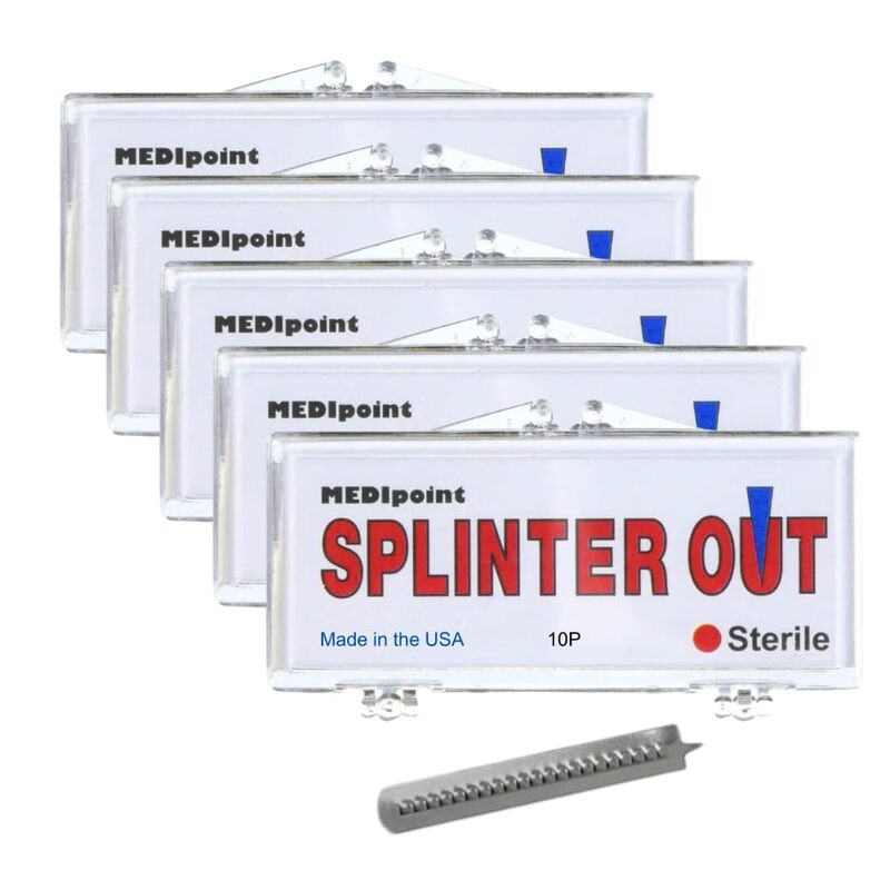 MEDIpoint Splinter-out, 10-Count Plastic Case (Pack of 5)