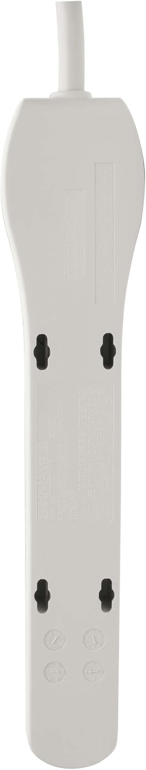 Tripp Lite Protect It! TLP602 Surge Protector 6-Outlet 180J, 2-ft Cord - White