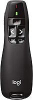 Logitech Wireless Presenter R400, PowerPoint Clicker with Laser Pointer, Wireless Presentation Clicker Remote Red Laser 5 buttons Clicker