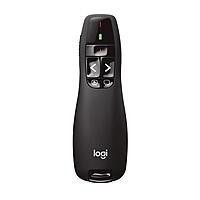 Logitech Wireless Presenter R400, PowerPoint Clicker with Laser Pointer, Wireless Presentation Clicker Remote Red Laser 5 buttons Clicker
