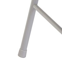 Commercialine Vinyl Padded Steel Folding Chair, Gray (Pack of 4) - Supports 250 lb