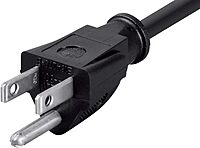 Monoprice Extension Cord - NEMA 5-15P to NEMA 5-15R, 14AWG, 15A/1875W, 3-Prong, Black