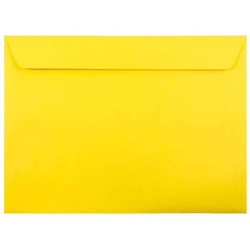 JAM Paper 9 x 12 Booklet Envelopes with Gummed Seal