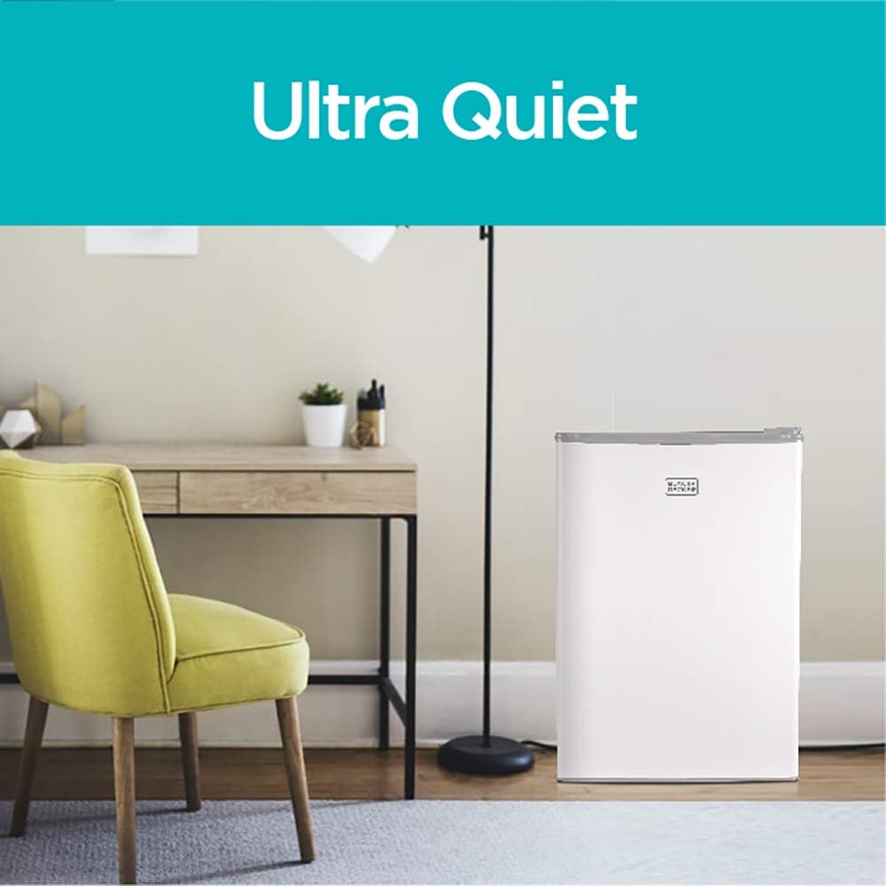 BLACK+DECKER Compact Refrigerator Energy Star Single Door Mini Fridge with Freezer