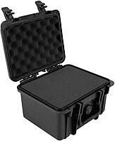 Monoprice Weatherproof/Shockproof Hard Case - Black Ip67 Level Dust and Water Protection Up to 1 Meter Depth