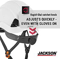Jackson Safety CH300 & CH400V Climbing-Style Hard Hats – Vented & Non-Vented, Flip-Up Visor, ANSI Z89.1, OSHA Compliant
