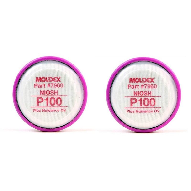 Moldex 7960 P100 Particulate Filter Disk, 1 Pair