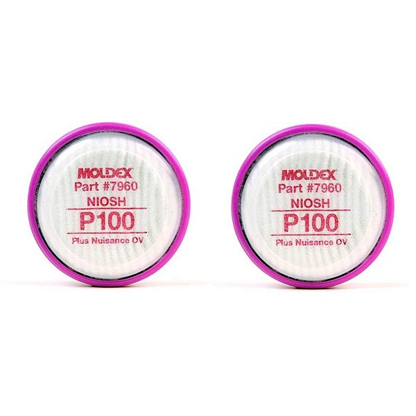 Moldex 7960 P100 Particulate Filter Disk, 1 Pair