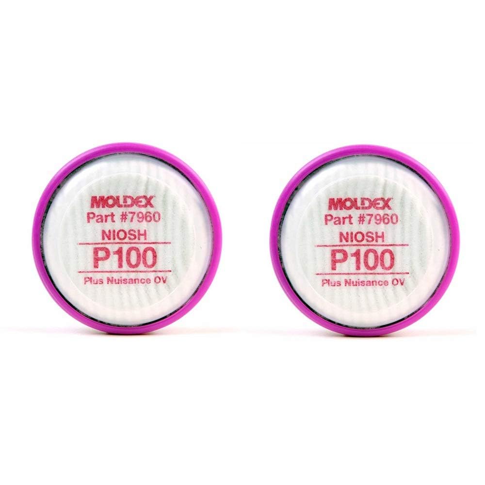 Moldex 7960 P100 Particulate Filter Disk, 1 Pair