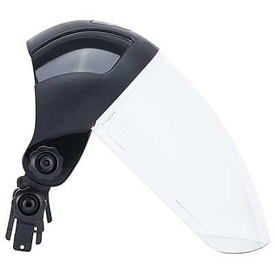 SELLSTROM Safety Face Shield with Universal Hard Hat Slot Adapter, Clear Anti-Fog Polycarbonate