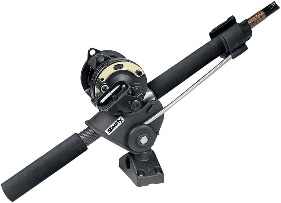Scotty #240 Striker Rod Holder with 240 Side Deck Mount, Black, Small