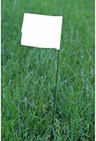 CH Hanson Stake Flags-21 Staff, 2-1/2"x3-1/2 Flag, White 100Pcs.