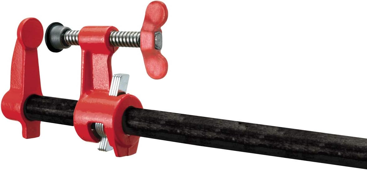 BESSEY PC-34DR, 3/4 In. Pipe Clamps, Deep Reach 2-1/2 In. - Incredibly Versatile, Easy To Assemble