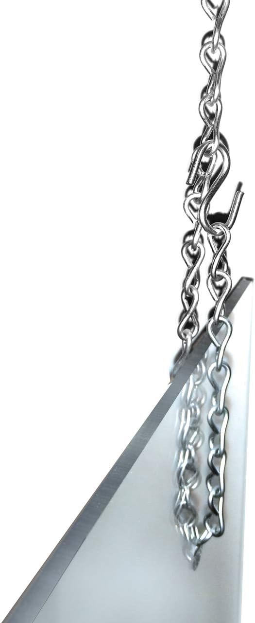 AZAR DISPLAYS Hanging Adjustable Clear Acrylic Cashier Shield Sneeze Guard - Pack of 2