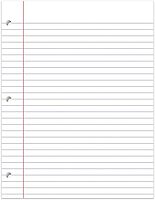 Office Depot Ruled Filler Paper, 3-Hole Punched, 16-Lb, Wide Ruled With Margin, 11in x 8 1/2in, 500 Sheets, 09228OD