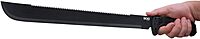 SOG Sogfari 13" or 18" Stainless Steel Survival Machete Knives | Saw on The Back of The Blade, Textured Handle, Nylon Sheath