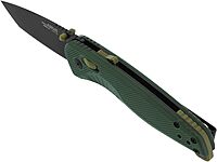 SOG Aegis AT Tanto Assisted Folding Knife, Ambidextrous AT-XR Lock, Heat-Treated D2 Blade, Ergonomic Handle