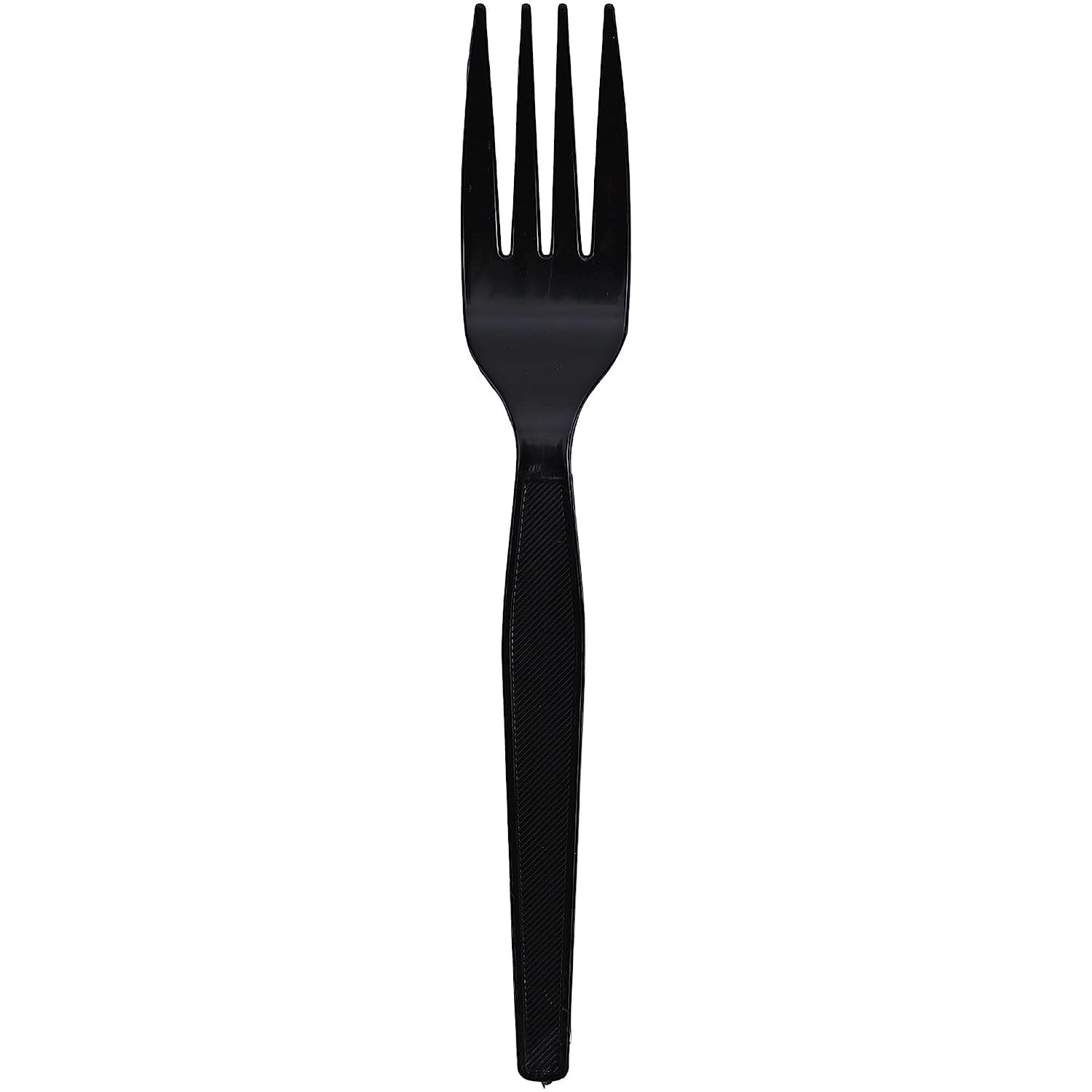 Genuine Joe Heavy Weight Plastic Fork, Black, 1000 Count