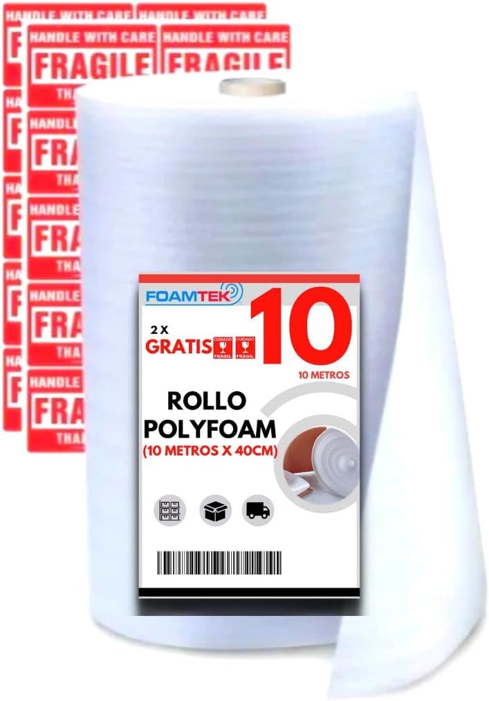 Rollo Espuma 10 metros largo x 40 cm ancho