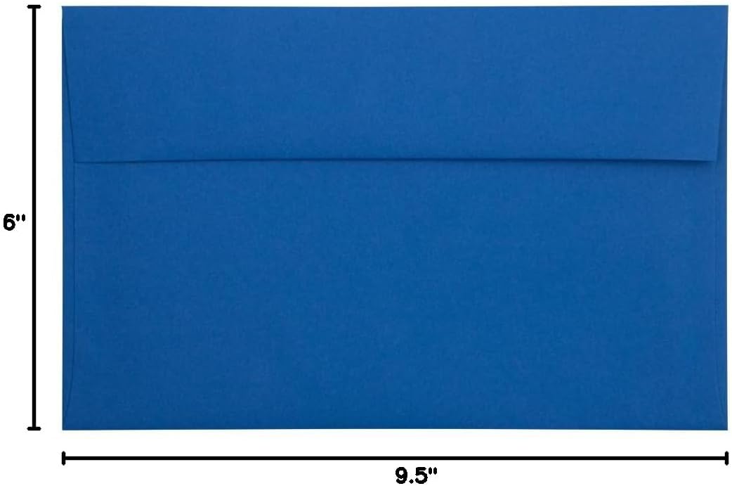 JAM PAPER Premium Invitation Envelopes - Presidential Blue