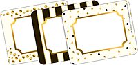 Barker Creek Name Badges & Self-Adhesive Labels, Gold, Multi-Purpose Name Tags, Gift Tags, Labels, and More! 3.5" x 2.75", 45 per Pkg (1532)