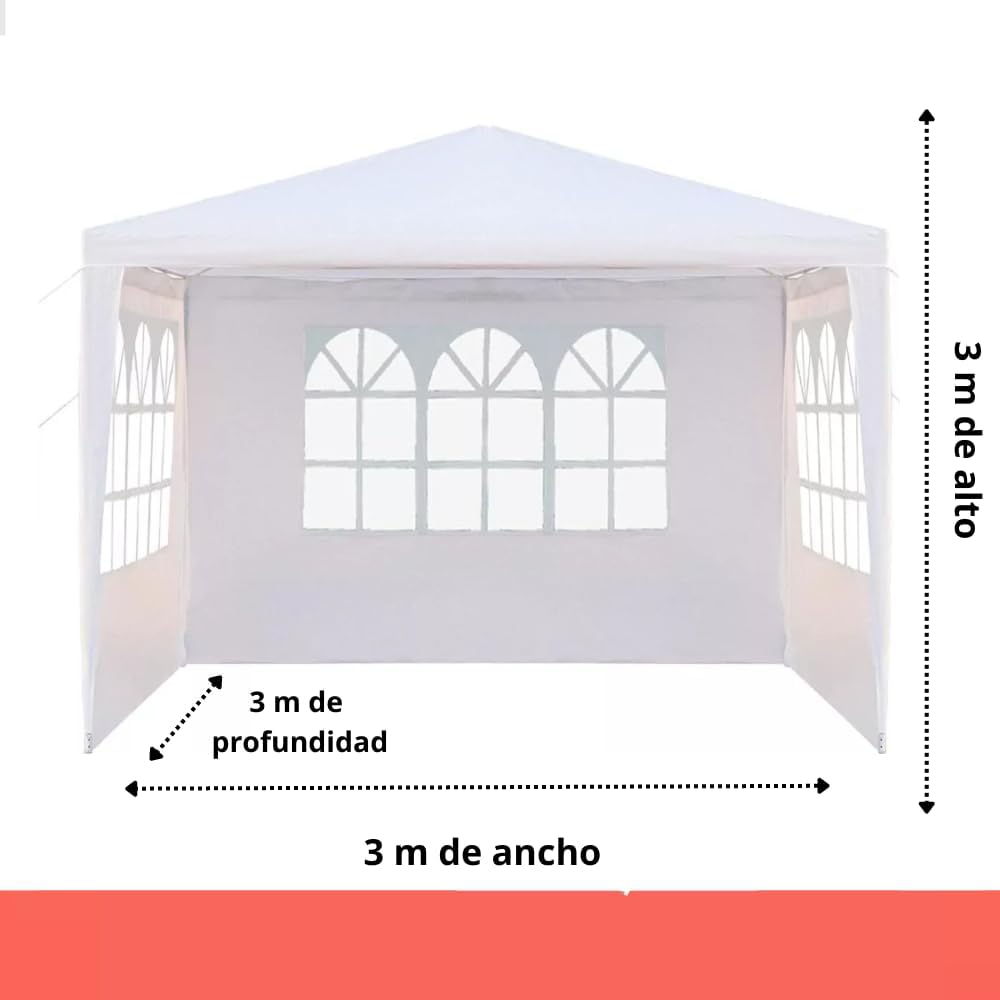 Toldo Reforzado 3x3 Metros Carpa